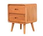 Veera Wooden Bedside Table - Image 3