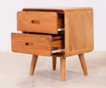 Veera Wooden Bedside Table - Image 4