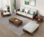 Verona Classic Wooden Sofa Set - Image 8