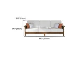 Verona Classic Wooden Sofa Set - Image 11