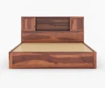Wana Sheesham Wood King-Queen Size Bed with Hydraulic Storage - Image 7