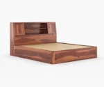 Wana Sheesham Wood King-Queen Size Bed with Hydraulic Storage - Image 8