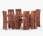 Wertex 6 Seater Dining Set with Cushion - Image 3
