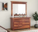 Wilson Sheesham Wood Dressing Table with Storage