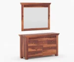 Wilson Sheesham Wood Dressing Table with Storage - Image 3