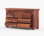 Wilson Sheesham Wood Dressing Table with Storage - Image 6
