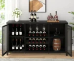 Wine Bar Cabinet  Coffee Bar Liquor Cabinet with Storage - Image 4