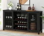 Wine Bar Cabinet  Coffee Bar Liquor Cabinet with Storage - Image 5