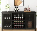 Wine Bar Cabinet  Coffee Bar Liquor Cabinet with Storage