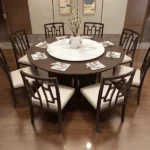 Wood Round Dining Table Set