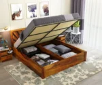 Wooden Bed With Drawer Storage Bed - Image 3