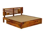 Wooden Bed With Storage - Image 3
