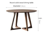Wooden Dining Table 4 Seater Sheesham Wood - Image 5