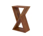 Wooden Z-Shaped Console Tables - Image 3