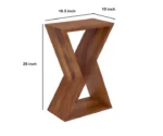 Wooden Z-Shaped Console Tables - Image 4