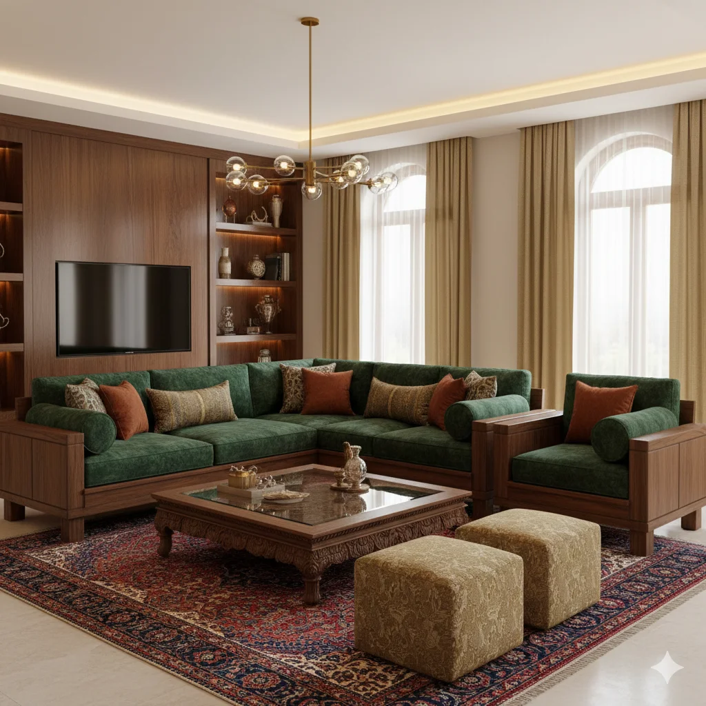 Elevate Your Living Room with These Top Wooden Sofa Designs