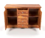 Emboss Sheesham Wooden Cabinet and Sideboard - Image 2
