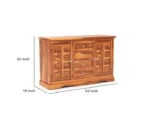 Emboss Sheesham Wooden Cabinet and Sideboard - Image 6