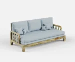Malabar Solid Wood Sofa Cum Bed - Image 9