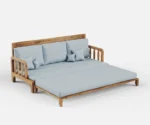 Malabar Solid Wood Sofa Cum Bed - Image 4