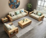 Sofa Set  Wooden Sofa Design  Contemporary Sheesham Wood - Image 4