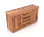 Tanay wood Sideboard with Cane Accents - Image 3
