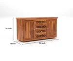 Tanay wood Sideboard with Cane Accents - Image 6