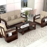 Living Room  Solid Sheesham Wood Sofa