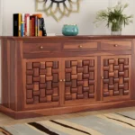 Reveka Solid Sheesham Wood Cabinets & Sideboards for Living Room Bedroom (1)