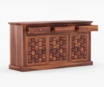 Reveka Solid Sheesham Wood Cabinets & Sideboards for Living Room Bedroom - Image 2