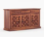 Reveka Solid Sheesham Wood Cabinets & Sideboards for Living Room Bedroom - Image 5