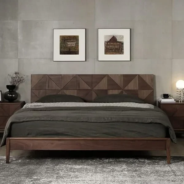 Sheesham Wooden King Size Cot Without Storage