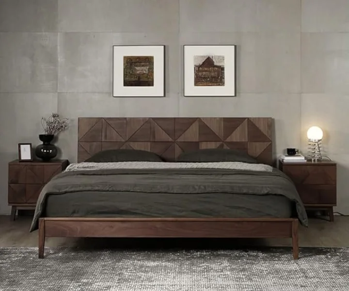 Sheesham Wooden King Size Cot Without Storage