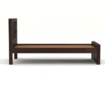 Chola Single Size Bed In Brown Finish - Image 2