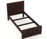 Chola Single Size Bed In Brown Finish - Image 7