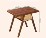 Elegant Wooden Dining Table Set Perfect for Contemporary Living Spaces - Image 3