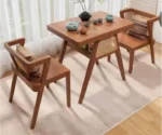 Elegant Wooden Dining Table Set Perfect for Contemporary Living Spaces - Image 5