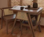 Elegant Wooden Dining Table Set Perfect for Contemporary Living Spaces - Image 6