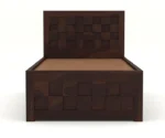 Horten Sheesham Wood Single Bed In Provincial Teak Finish With Box Storage - Image 3
