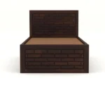Kosmo Solace Single Bed In Sheesham Finish With Box Storage - Image 4