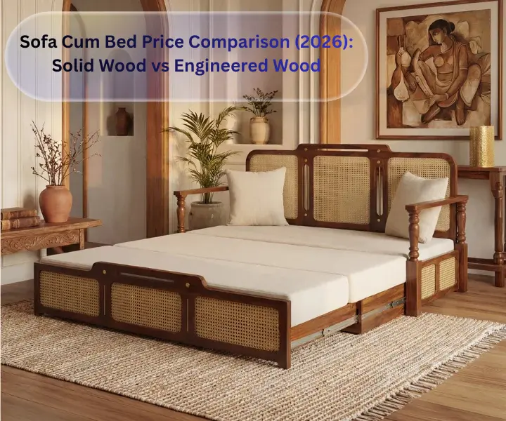 Sofa Cum Bed Price Comparison (2026): Solid Wood vs Engineered Wood