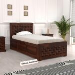 Balikos Sheesham Wood Bed with Box Storage