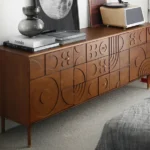 Vintage Boxwood Storage Side Cabinet