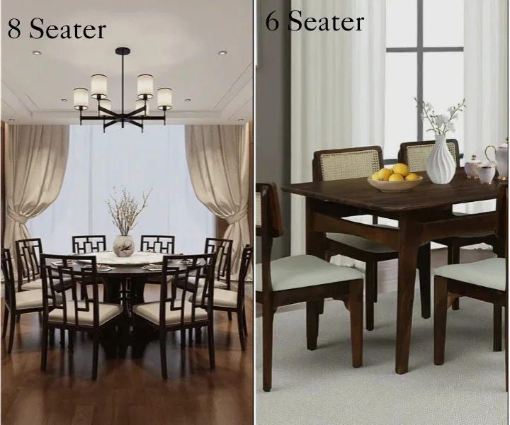 6-Seater vs 8-Seater Dining Table Which One Should You Choose