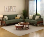 Kairav Modern 3+1+1 Wooden Sofa Set with Premium Upholstery