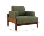 Kairav Modern Wooden Sofa Set with Premium Upholstery - Image 11