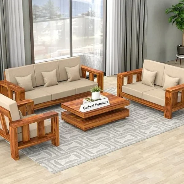Wooden Sofa Set for Living Room Lakadi ka Sofa Sheesham Wood