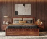 Lotus Premium Sheesham Wood Bed with Box Storage - Image 5