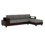 Solace 4 Seater Wooden L Shaped Sofa - Image 2