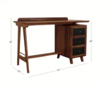 Gulliver Sheesham Wood Study Table with Three Drawers - Image 6